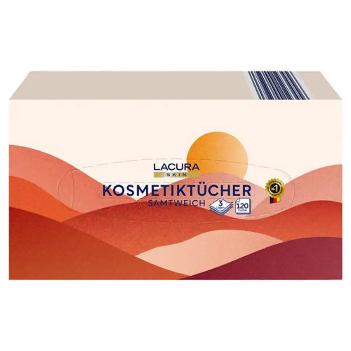Bild 1 von LACURA Kosmetiktücher 3-lagig, 120 Stück