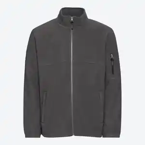 Herren-Fleecejacke mit Stehkragen und Seitentaschen