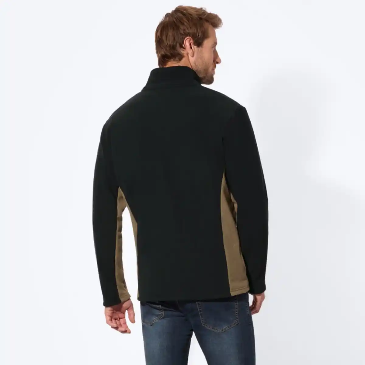 Bild 4 von Herren-Fleecejacke mit Stehkragen und Stickerei
