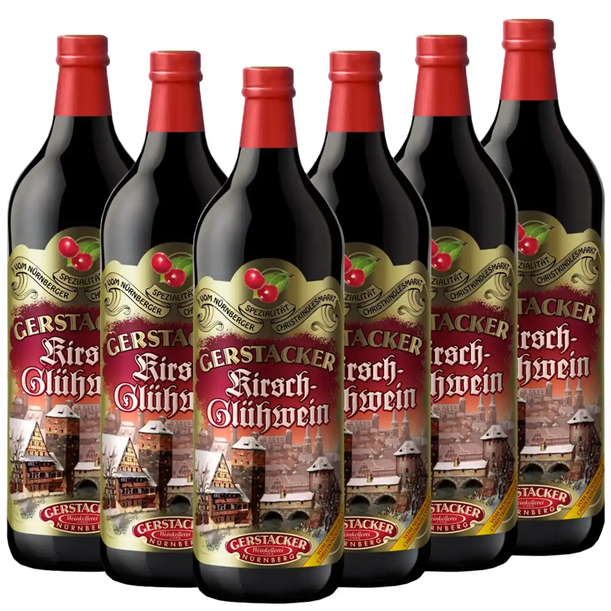Bild 1 von Gerstacker Kirschglühwein 1l - 6er Karton