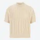 Bild 3 von Damen-Zopfpullover mit Stehkragen und Lurex-Effektgarn