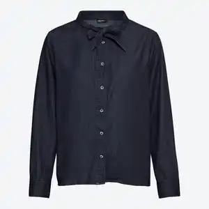 Damen-Bluse in Denim-Qualität
