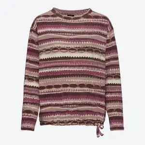 Damen-Pullover mit Kordelzug am Saum