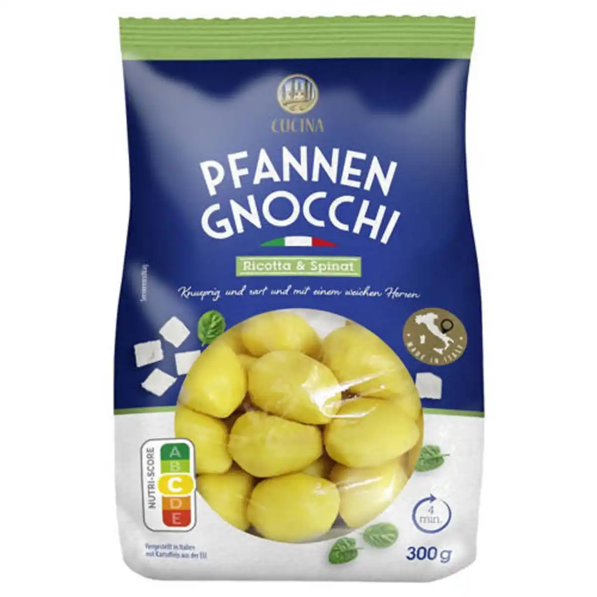 Bild 1 von CUCINA Gefüllte Pfannen-Gnocchi 300 g, Ricotta-Spinat