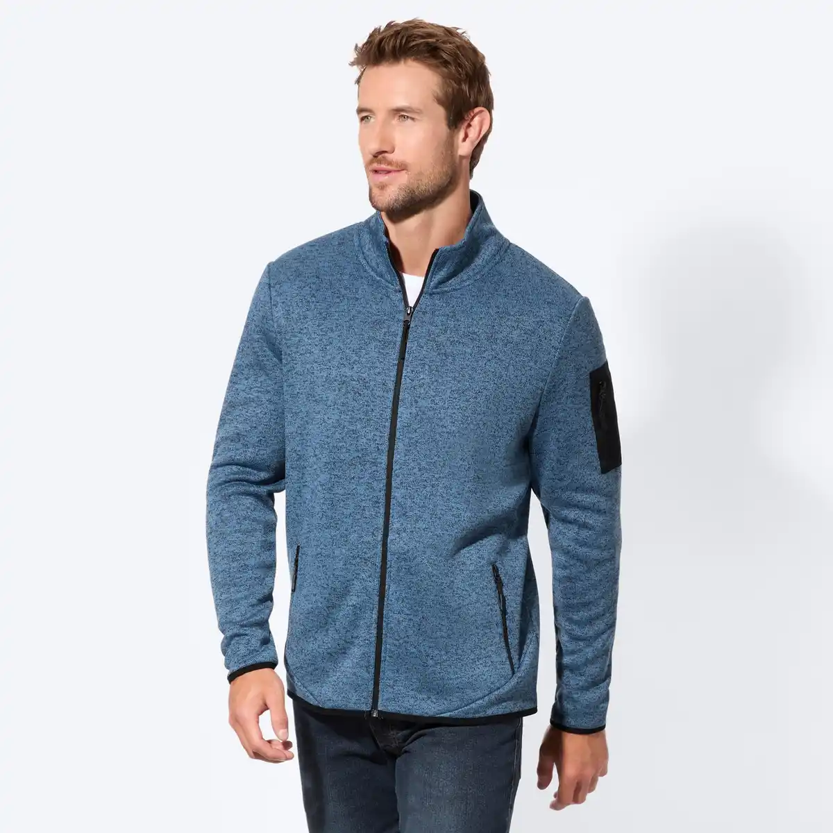 Bild 1 von Herren-Fleecejacke mit Stehkragen