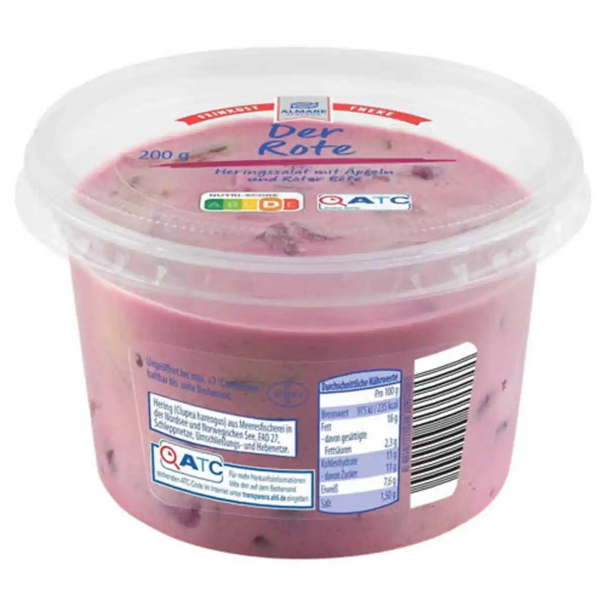 Bild 1 von ALMARE Fisch-Feinkostsalate 200 g, Rote Beete