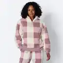 Bild 1 von Damen-Homewear-Fleece-Troyer mit Stehkragen