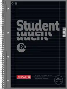 BRUNNEN Collegeblock A4 Onyx liniert