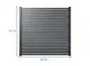 Bild 3 von Hardin 1fachgut Premium Aluminium-Rhombus-Sichtschutzzaun CORTINA - 1x Element + 2x Pfosten - Anthrazit