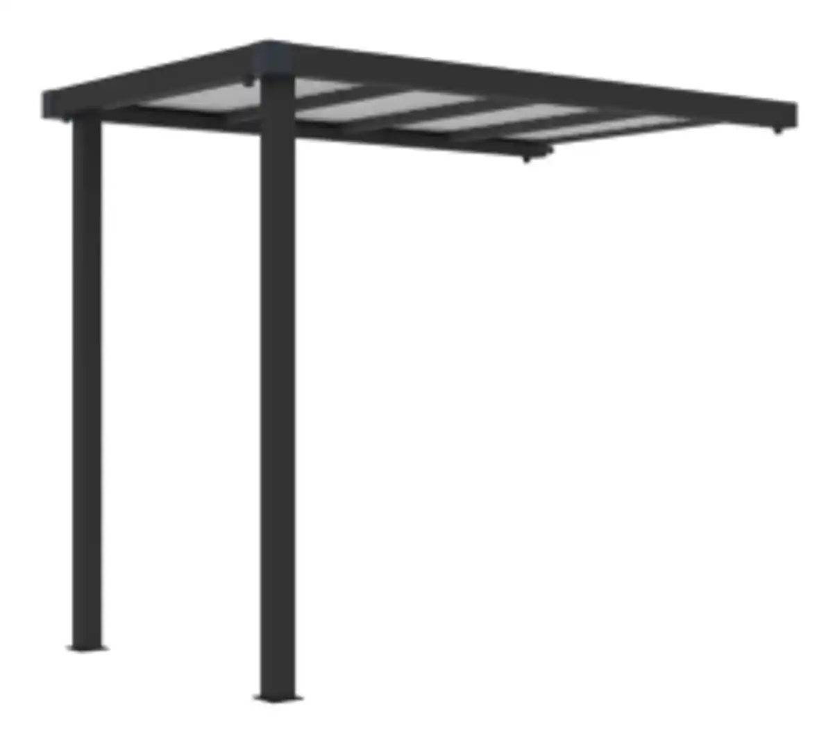 Bild 1 von Never Indoor Zubehörteile für Metallgerätehaus "ELSA", ca. 275 x 166 x 222 cm - Glänzendes Grau