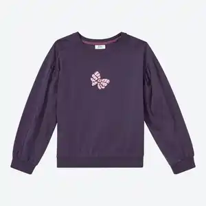 Kinder-Mädchen-Shirt mit Stickerei