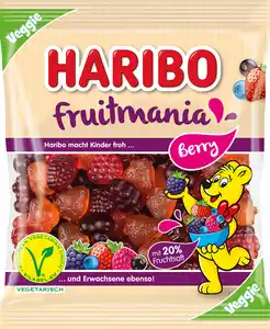 Haribo Fruchtgummi Fruitmania Berry Veggie, 160 g