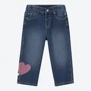 Baby-Mädchen-Jeans mit weitem Bein
