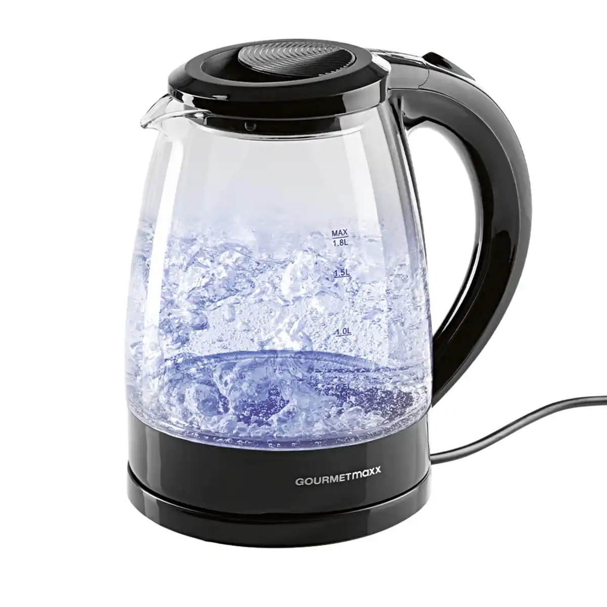 Bild 1 von GOURMETmaxx LED-Glaswasserkocher Modell 15481