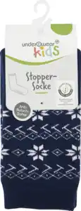 under2wear kids Stopper Socken mit ABS Norweger-Design Gr. 27/30