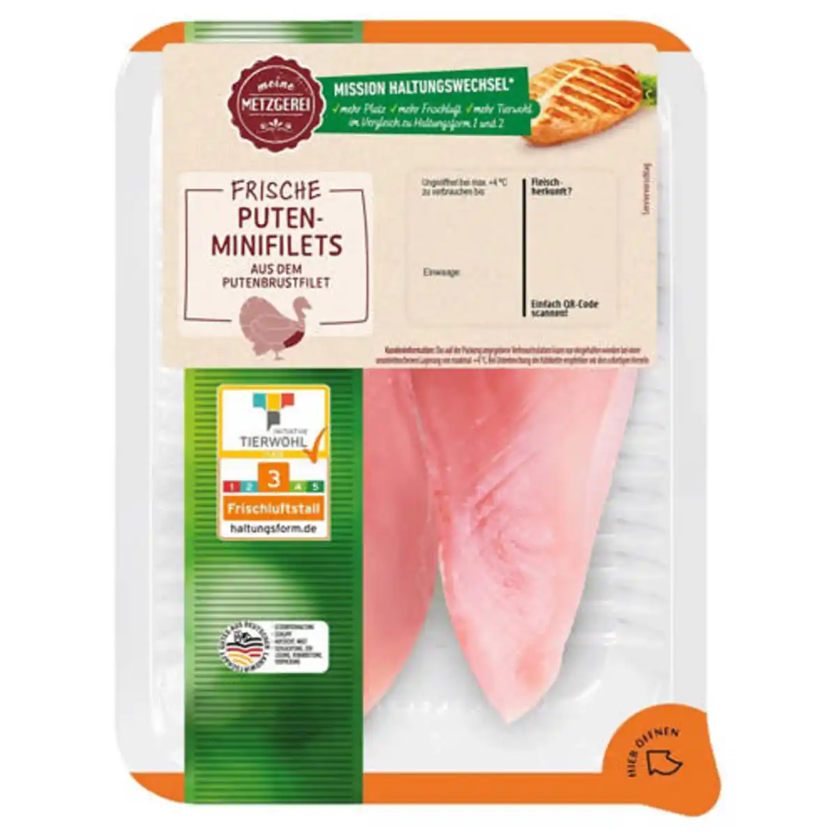 Bild 1 von MEINE METZGEREI Puten-Minifilet 400 g