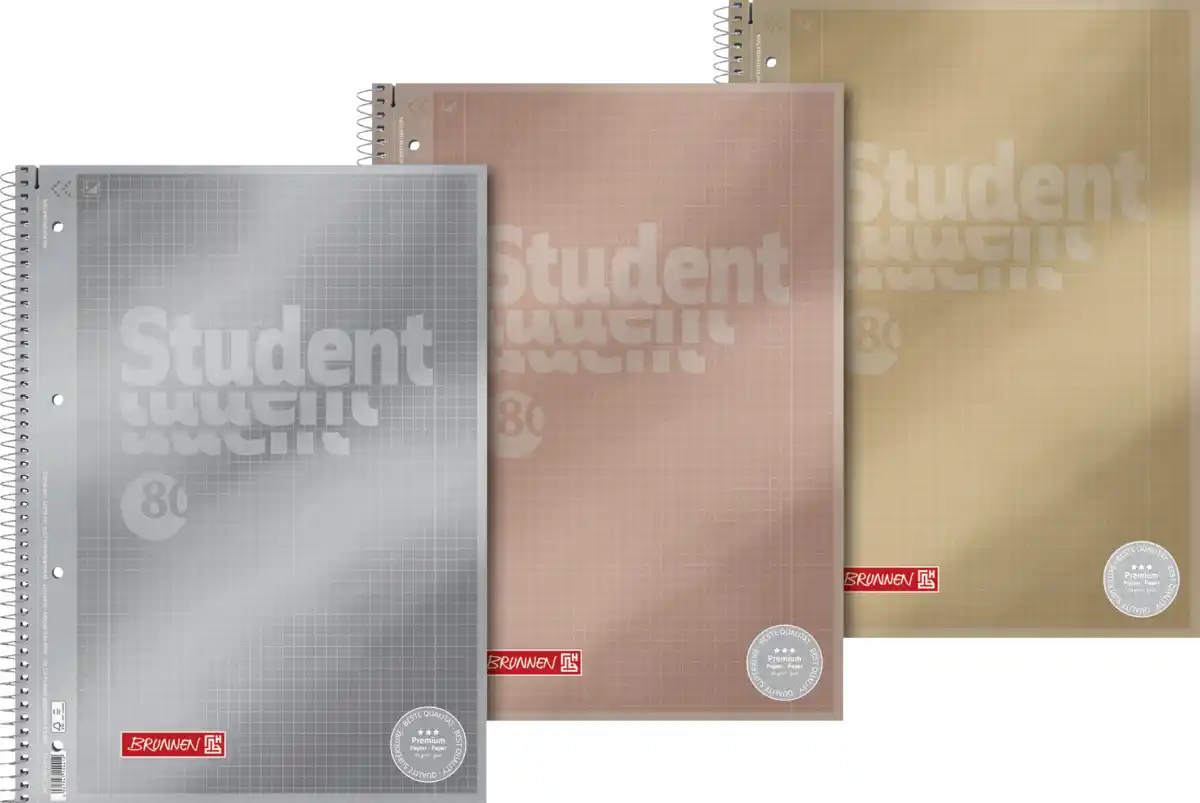 Bild 1 von BRUNNEN Collegeblock Metallic A4 Liniert
