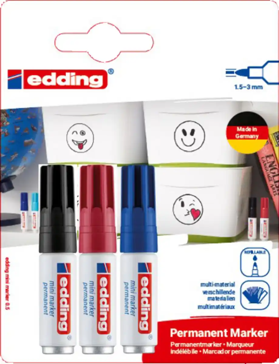 Bild 1 von Edding Mini Marker 3er-Set