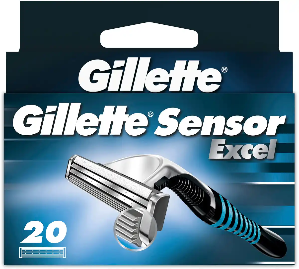 Bild 1 von Gillette Klingen Sensor Excel, 20 Stk