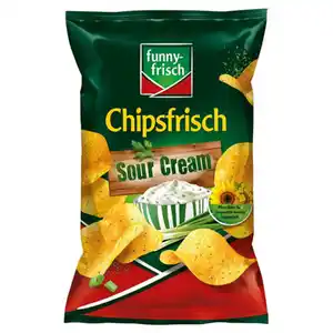FUNNY FRISCH Chipsfrisch 150 g, Sour Cream & Wild Onion