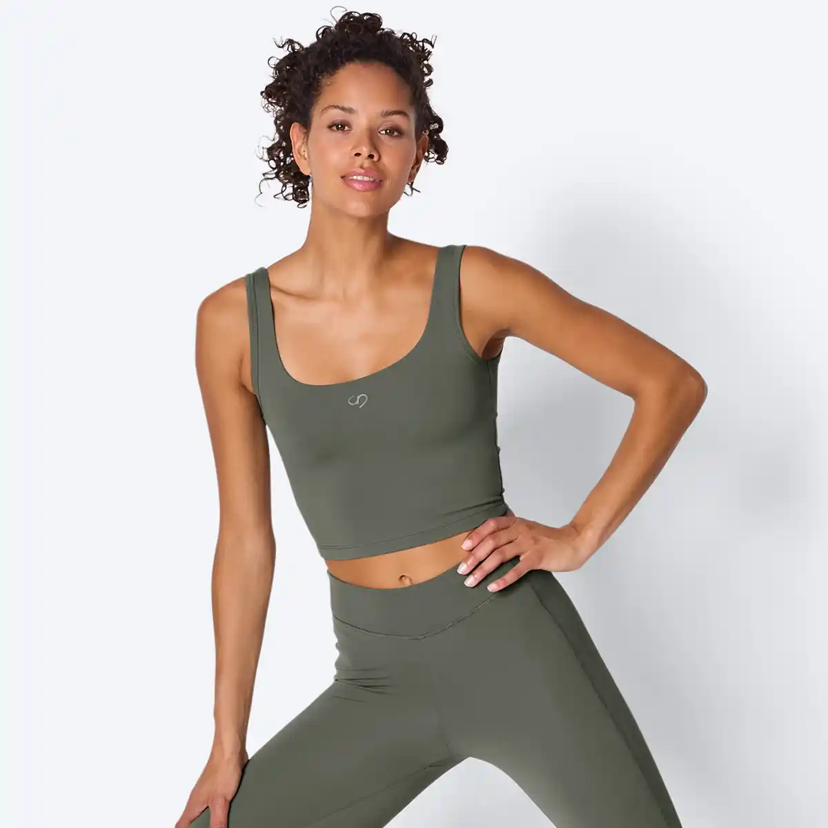 Bild 1 von Damen-Crop-Top mit schmalen Trägern