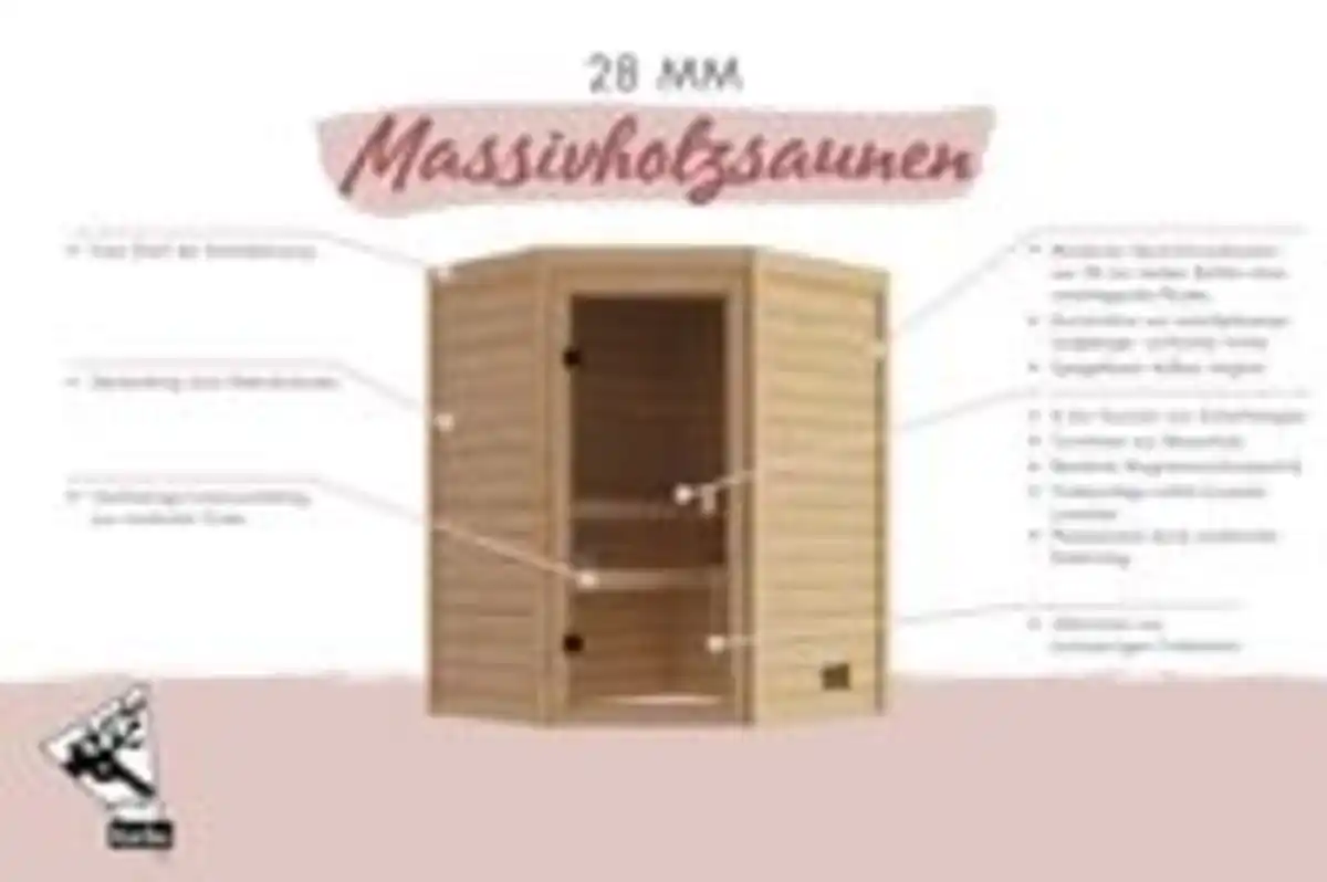 Bild 2 von Karibu Innensauna Josie Eckeinstieg