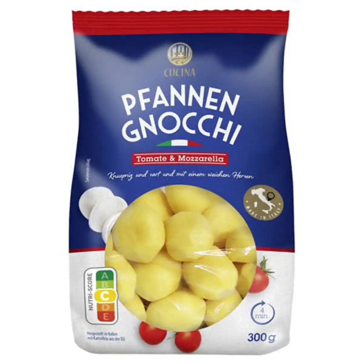 Bild 1 von CUCINA Gefüllte Pfannen-Gnocchi 300 g, Tomate-Mozzarella