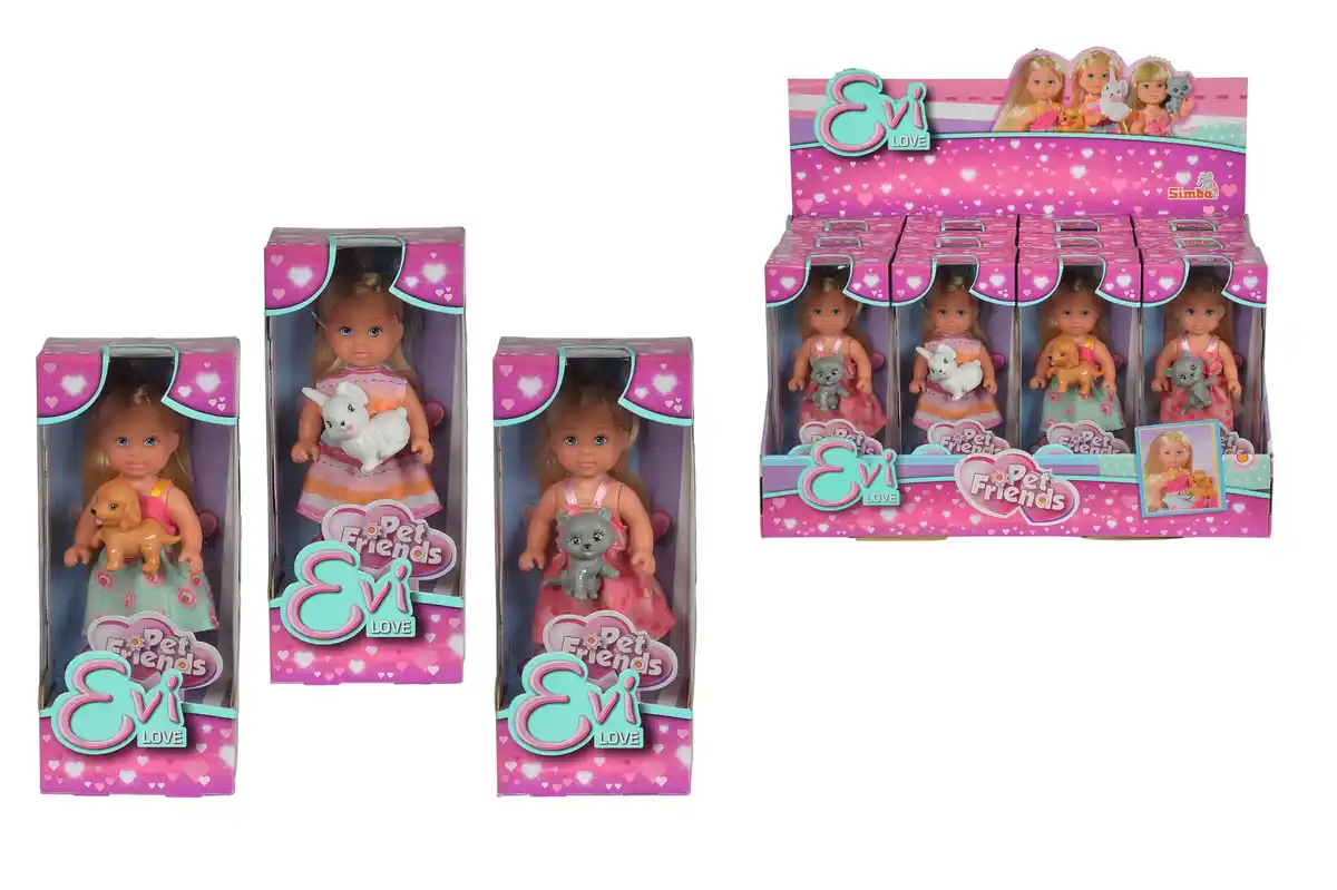 Bild 1 von Simba 105730513 - Evi Love Pet Friends, 3-fach sortiert, 1 Stk
