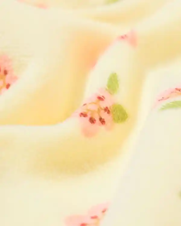 Bild 2 von Kinderpyjama aus Velours mit Blumen gelb
