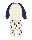Bild 2 von Takkie-Kinderpyjama, Fleece eierschalenfarben