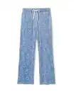 Bild 2 von Miffy-Damen-Pyjamahose, Loose Fit, Velours blau