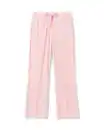 Bild 2 von Damen-Pyjamahose, Loose Fit, Velours, gestreift hellrosa