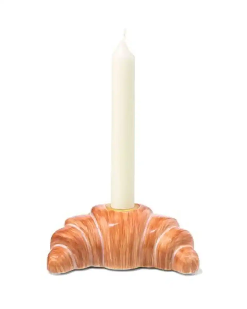 Bild 2 von Kerzenständer, 13,5 × 8 × 4,5 cm, Keramik, Croissant