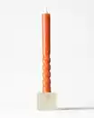 Bild 3 von LED-Dinnerkerze, ⌀ 2,5 × 27,3 cm, Rippenstruktur, Orange