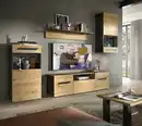 Bild 1 von Wohnkombi Caserta 4-teilig 253x196 cm  Artisan Eiche Dekor/basalt grau