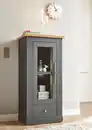 Bild 1 von OTTO home Vitrine Westminster, Hochschrank im Landhausstil, Glasvitrine, Stauraumelement Metallgriffe, ausreichend Stauraum, in 2 Farben erhältlich