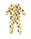 Bild 1 von Kinderpyjama aus Velours, Tiere eierschalenfarben