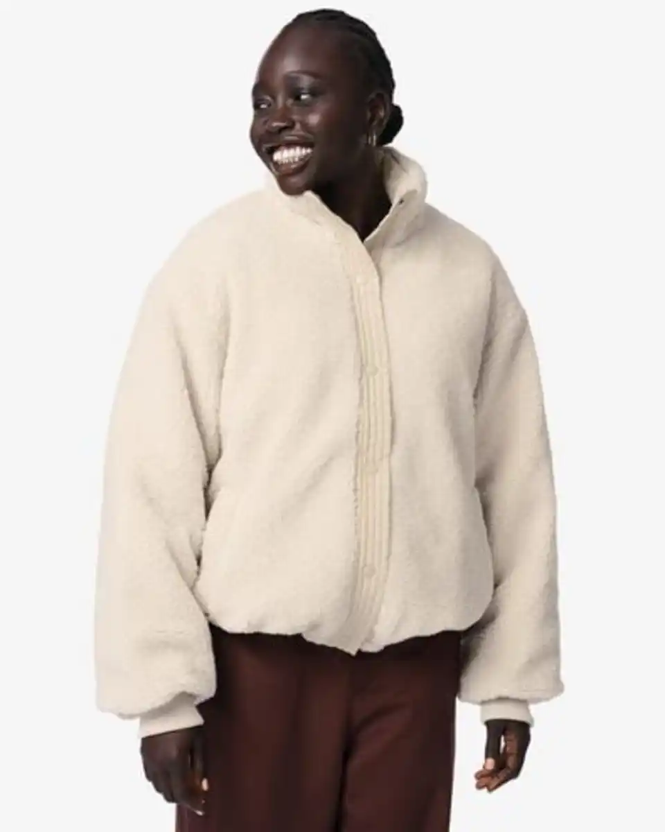 Bild 1 von Wendbare Damenjacke Race aus Teddystoff beige