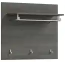 Bild 1 von Garderobenpaneel Salsa 80 x 70 x 27 cm Rauchsilber