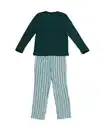 Bild 3 von Kinderpyjama mit Streifen grün