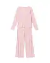 Bild 2 von Damen-Pyjama mit Ajourmuster mit Herzen hellrosa