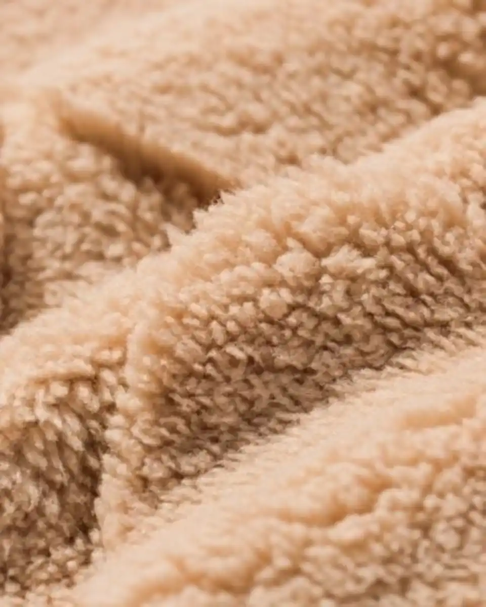Bild 3 von Damennachthemd aus Fleece mit kleinen Herzen hellbraun