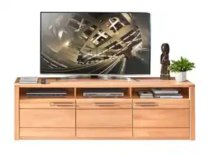 TV-Unterteil Nature One 190x58x45 cm braun Teilmassiv Buche lackiert