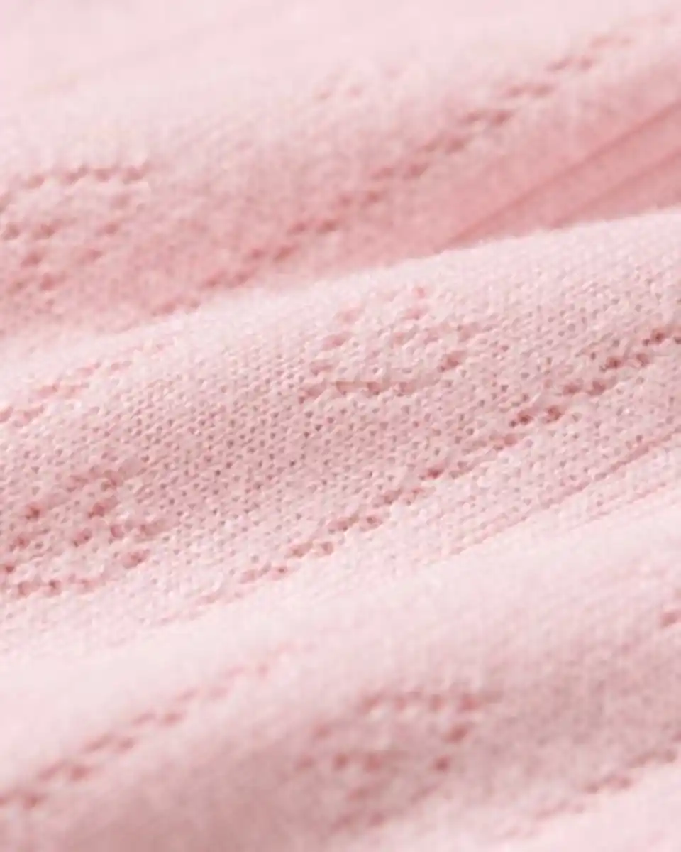 Bild 3 von Damen-Pyjama mit Ajourmuster mit Herzen hellrosa