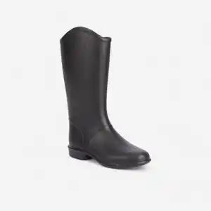 FOUGANZA Reitstiefel Kinder - 100 schwarz