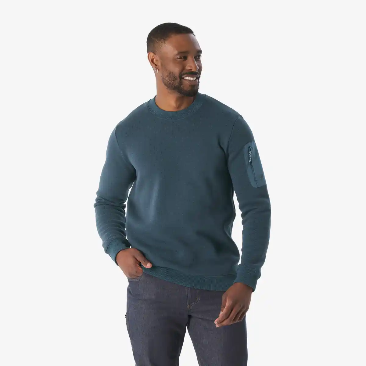 Bild 1 von QUECHUA Pullover Herren Wandern - NH100 blau