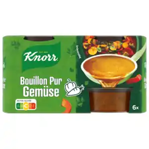 Knorr Bouillon Pur Gemüse Brühe 6x500ml