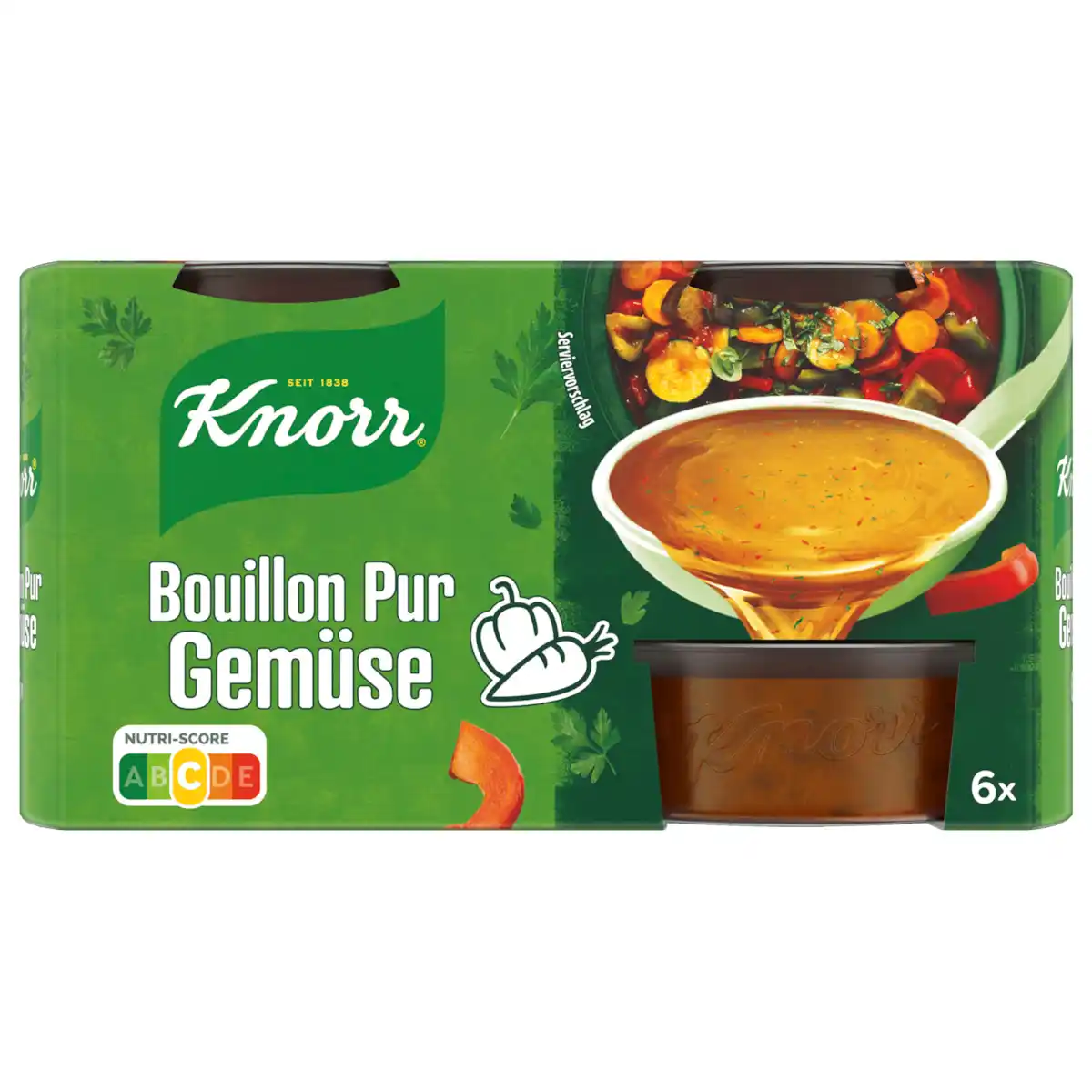 Bild 1 von Knorr Bouillon Pur Gemüse Brühe 6x500ml