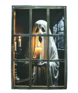 Fenster-Vorhang mit Gruselmotiv