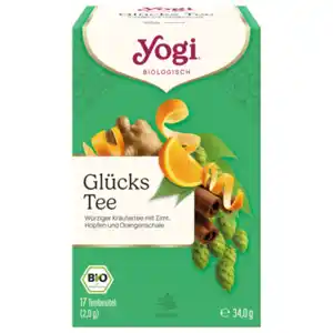 Yogi Tea Bio Glücks Tee 34g 17 Beutel